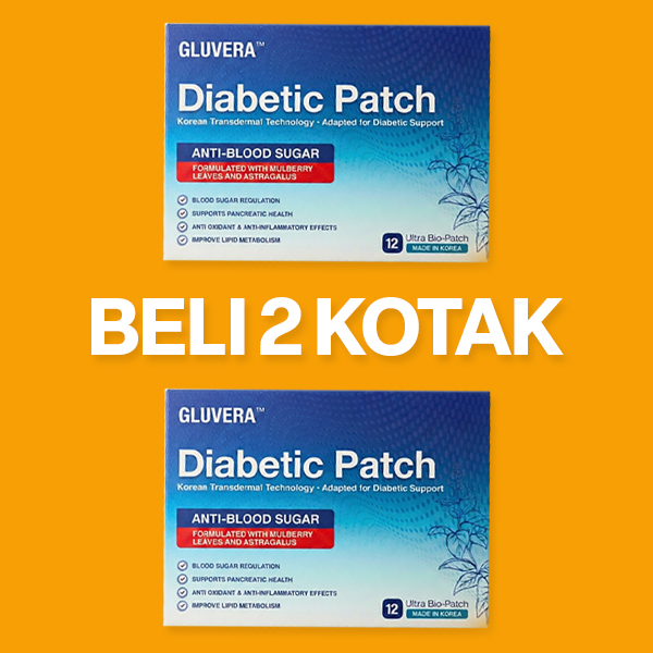 PROMO 48 JAM ( 2 KOTAK GLUVERA DIABETIC PATCH )